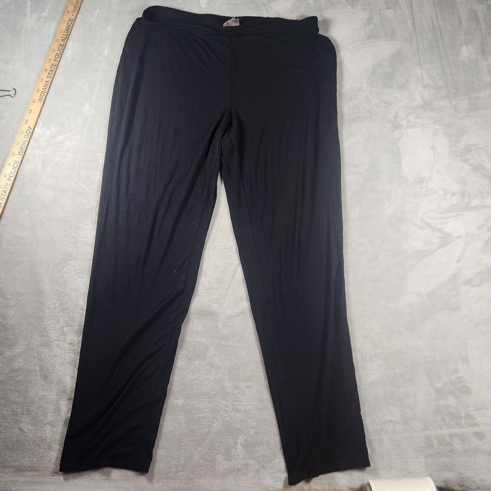 J. Jill Wearever Black Slim Leg Pants Size XL Stretch Pull-On Travel Career Work